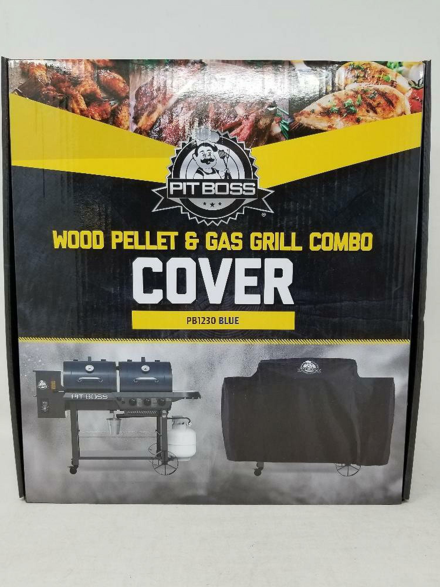 Pit Boss Wood Pellet Smoker Gas Grill Combo Cover PB1230 BLUE