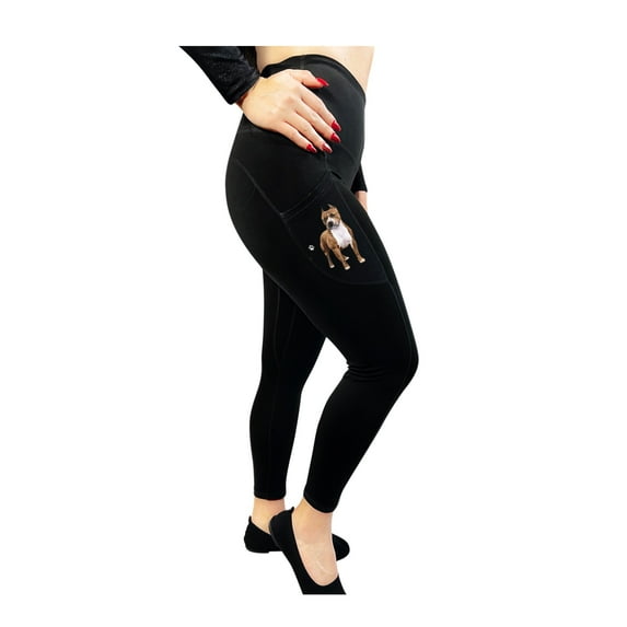 Pit Bull 25" High Rise Leggings - Yoga Pants for Women with side Pockets