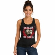 Pit Bull Big Heads Big Hearts Womens Fitted Tank Shirt Gift Pitbull Accessories