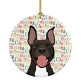 thumbnail image 1 of Pit Bull Black #4 Christmas Ceramic Ornament 2.8 in x 2.8 in, 1 of 3
