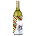 thumbnail image 1 of Pit Bull Candy Cane Holiday Christmas Wine Bottle Hugger, 1 of 1