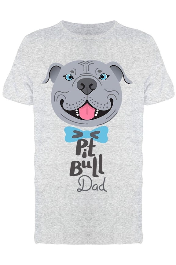 Pit Bull Dad T-Shirt Men -Image by Shutterstock, Male Small