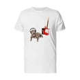 thumbnail image 1 of Pit Bull In Headphones On A  Electric Guitar With Amplifier T-Shirt Men -Ima, Male 3X-Large, 1 of 2