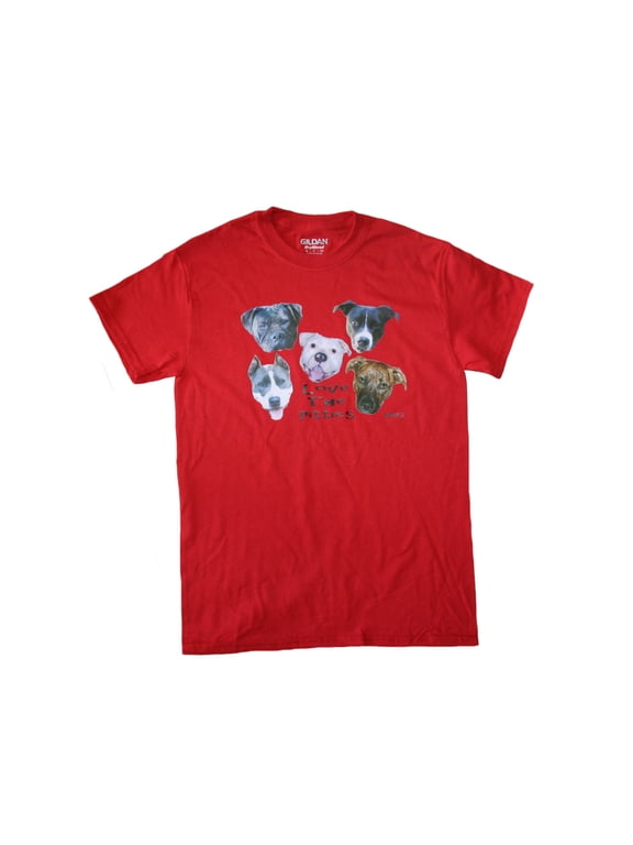 Pit Bull Love The Pitties Adult Unisex Pit Bull T-Shirt Pitbull Gifts, Pitbull Accessories Pit Bull Dad, Mom