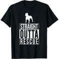 thumbnail image 1 of Pit Bull Lover Straight Outta Rescue Pitbull Dog Rescue T-Shirt, 1 of 4