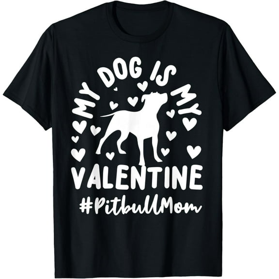 Pit Bull Mom Valentine's Day T-Shirt