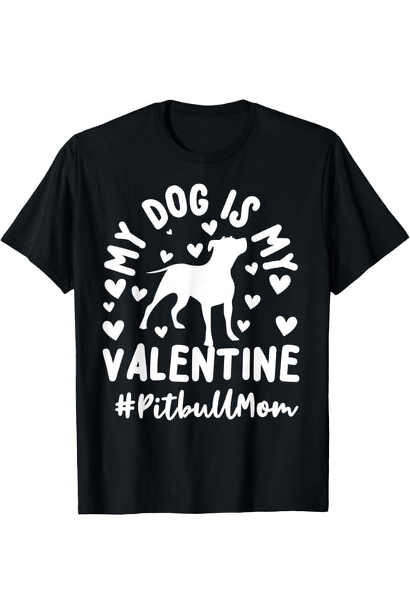 Pit Bull Mom Valentine's Day T-Shirt