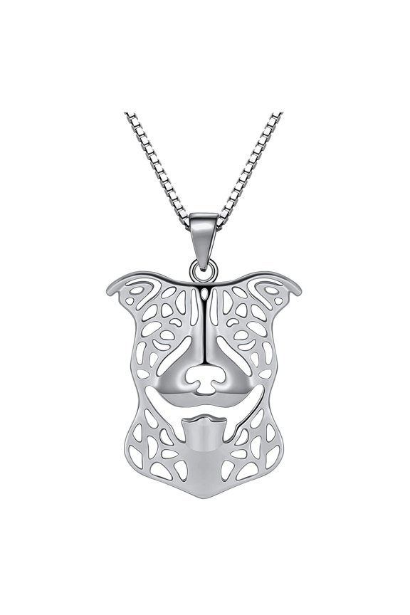 Pit Bull Dog Necklace Earrings or Set Sterling Silver Womens Ginger Lyne Collection