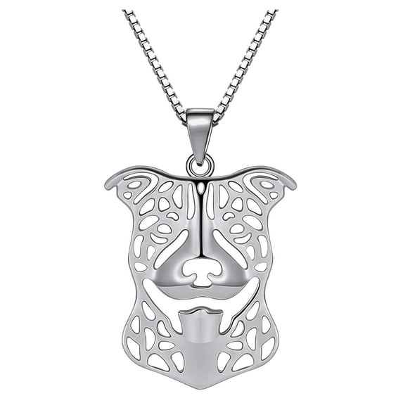 Pit Bull Dog Necklace Earrings or Set Sterling Silver Womens Ginger Lyne Collection