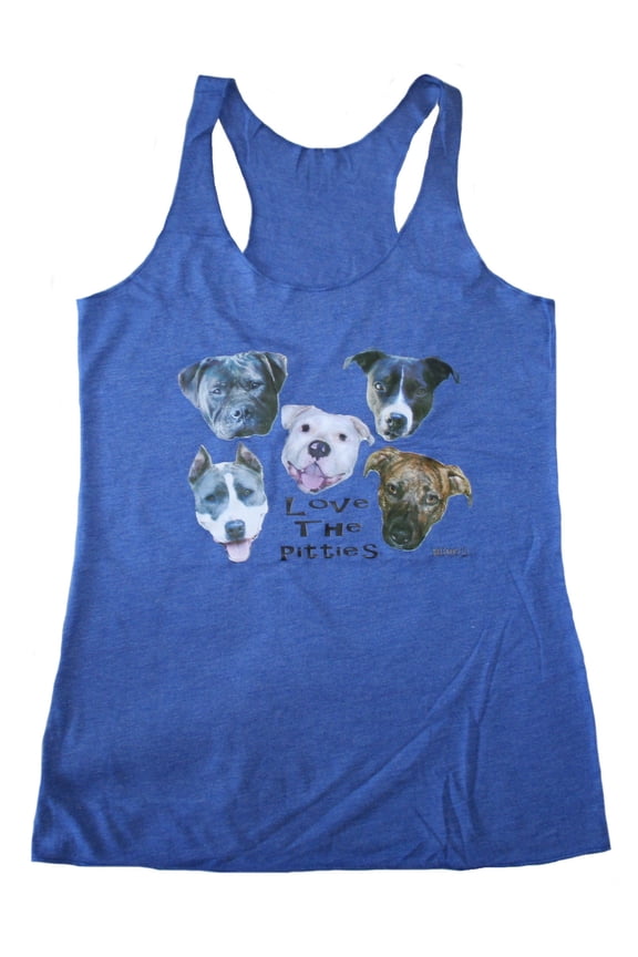 Pit Bull Tank Top Love The Pitties Womens Loose Fit Pit Bull Tank Top Pitbull Mom