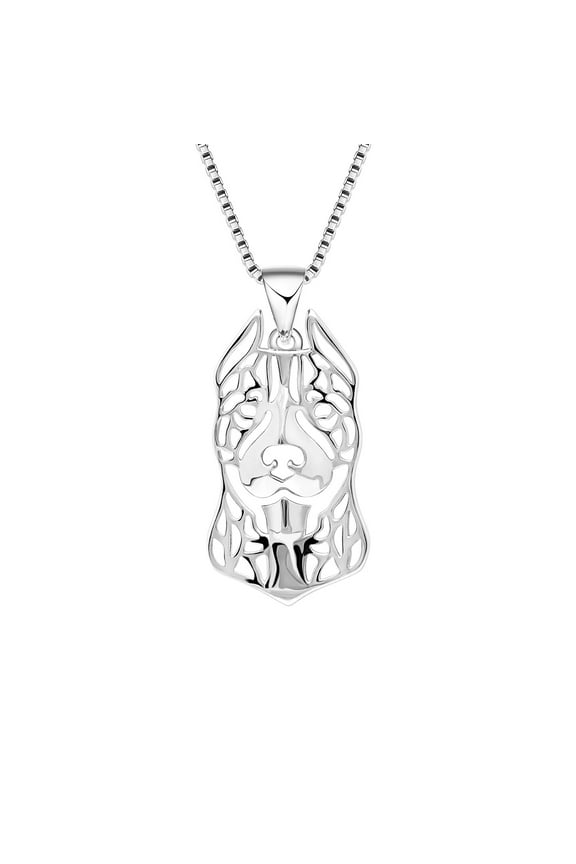 Pit Bull Terrier Dog Pendant Necklace Women Ginger Lyne Collection
