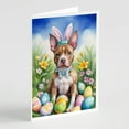 thumbnail image 1 of Pit Bull Terrier Easter Egg Hunt Greeting Cards Pack of 8 7 in x 5 in, 1 of 3
