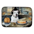 thumbnail image 1 of Pit Bull Terrier Fall Kitchen Pumpkins Dish Drying Mat 14 in x 21 in, 1 of 5