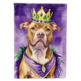 thumbnail image 1 of Pit Bull Terrier King of Mardi Gras House Flag 28 in x 40 in, 1 of 7