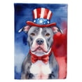 thumbnail image 1 of Pit Bull Terrier Patriotic Garden Flag 11.25 in x 15.5 in, 1 of 5