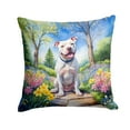 thumbnail image 1 of Pit Bull Terrier Spring Path Throw Pillow 18 in x 18 in, 1 of 5