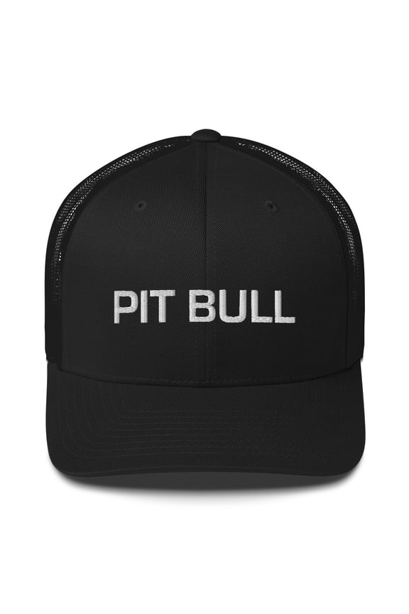 Pit Bull Trucker Hat - Top Dog (Black)