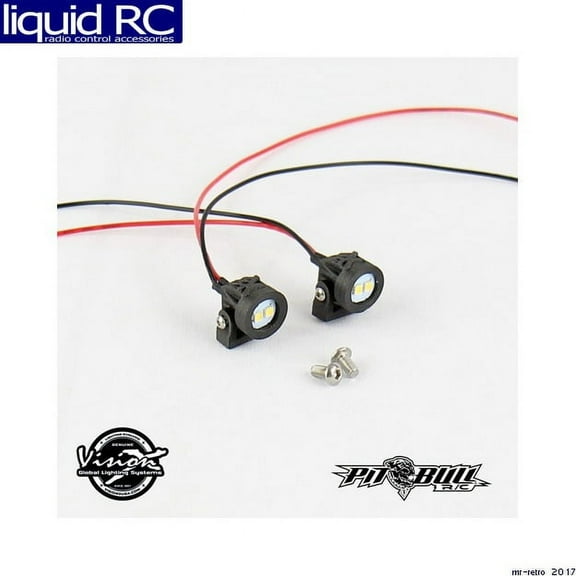 Pit Bull Xtreme RC VISION X OPTIMUS LED Pod Lights Round 2 PBTPBVOR1 Electric Car/Truck Option Parts