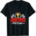 thumbnail image 1 of Pit Crew Brother Racing Car Family Birthday Party Kids Boys Womens T-Shirt Black XL, 1 of 5