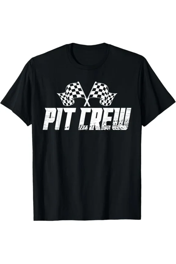 Pit Crew Family Racing Birthday Race Car T-Shirt