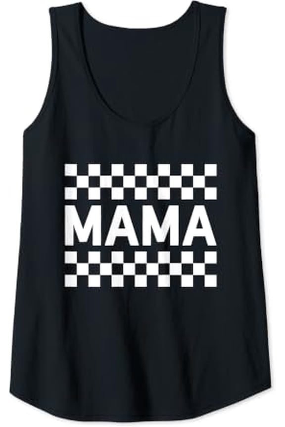 Pit Crew Mama Race Day Family Racing Birthday Tank Top Size S-3XL