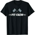 thumbnail image 1 of Pit Crew Race Car Checkered Flag Team Auto Racing Slot T-Shirt, 1 of 3