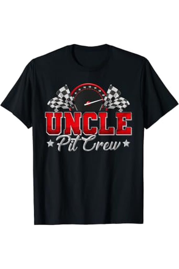 Pit Crew Race Car Racing Uncle Family Birthday Party Gift T-Shirt