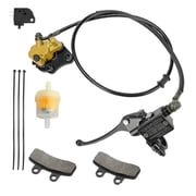 Pit Dirt Bike Front Disc Hydraulic Brake Master Cylinder Caliper Assembly with Pads for Apollo SSR Taotao Coolster 50cc 70cc 90cc 110cc 125cc RFZ SDG 107 Thumpstar Pitster Pro DHZ Chinese Parts