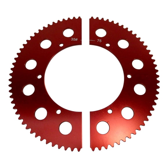 Pit Parts Split Sprocket - 75 Tooth - 35 Chain