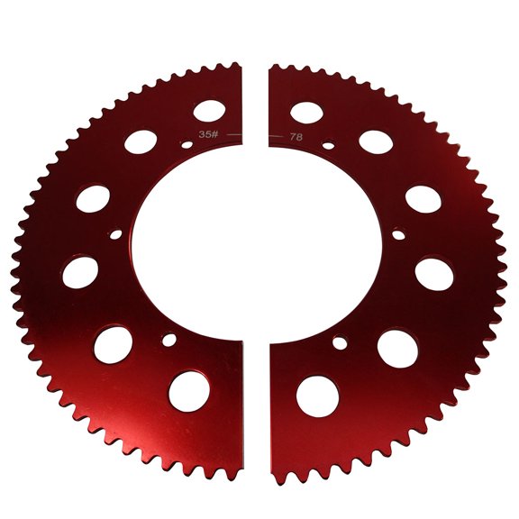Pit Parts Split Sprocket - 78 Tooth - 35 Chain