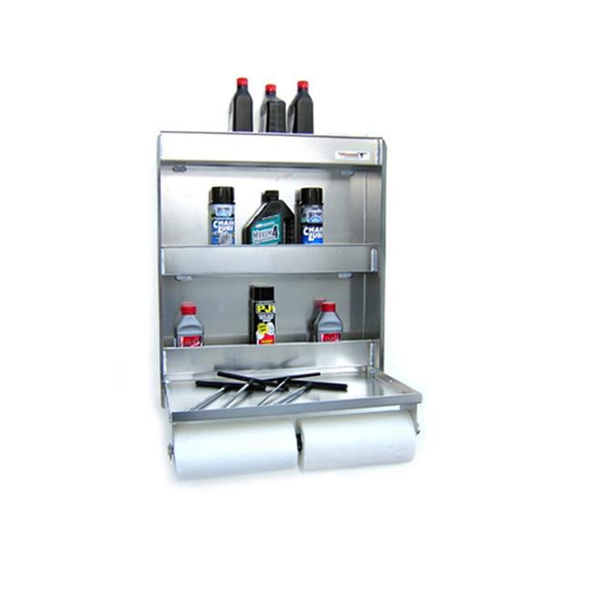 Pit Posse Aluminum Work Station Fold Down Tray Shelf Cabinet Trailer-Made In USA