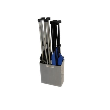 Pit Posse 494 Fold Up Chair Cabinet, Silver