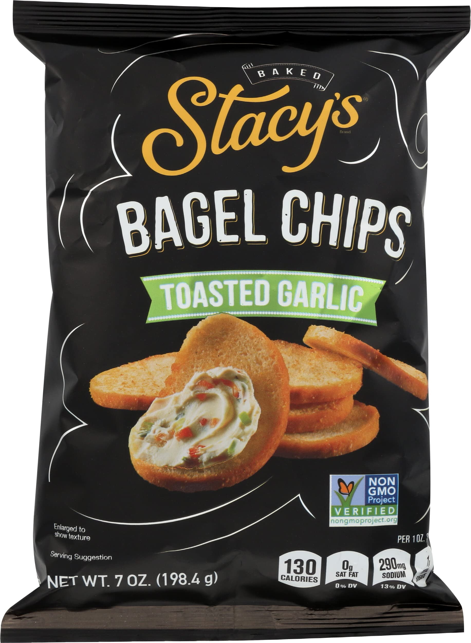 Stacy's Pita Chips Bagel Chips Toastd Garlic Case Of 12 7 Oz