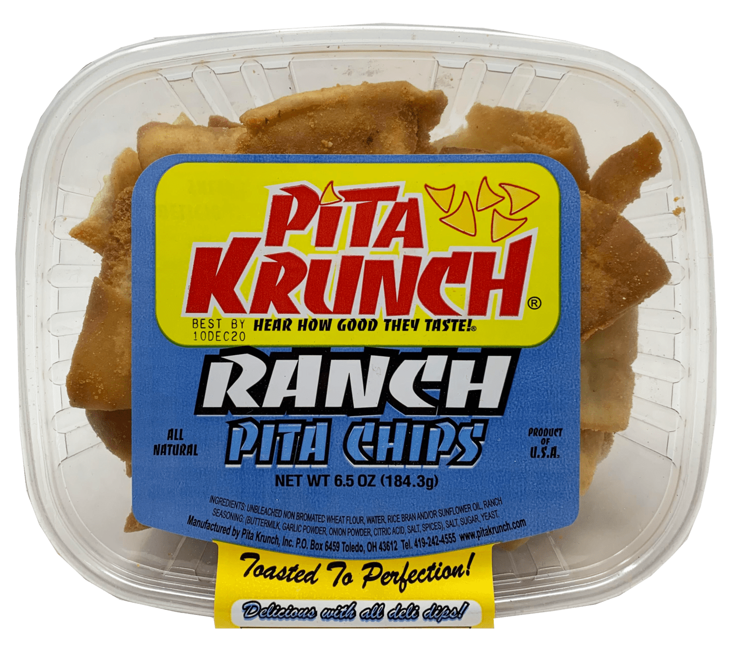 Pita Krunch Ranch Pita Chips 6.5oz.