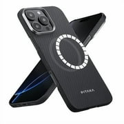 KI1601PA Pitaka iPhone 16 Pro Case MagSafe Compatible Ultra Slim - Black/Grey