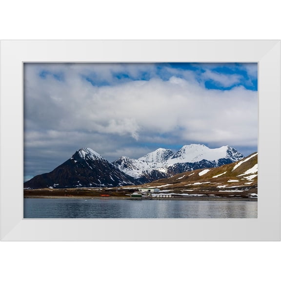 Pitamitz, Sergio 14x11 White Modern Wood Framed Museum Art Print Titled - Polish research station in the Hornsund-Burgerbukta-Spitsbergen-Svalbard islands