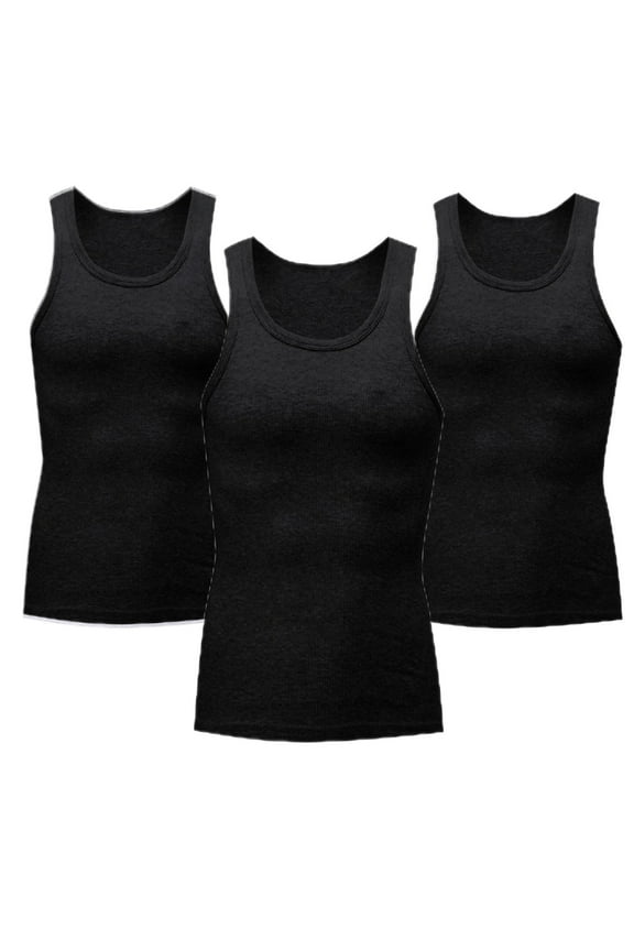3 Pack Mens Quick Dry Workout Tank Tops Slim Fit Crew Neck Sleeveless Tee Shirt Bodybuilding Cooling Muscle Shirts for Gym Athletic Sports