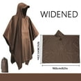thumbnail image 1 of Pitauce 3-in-1 Men Women Hooded Rain Poncho Waterproof Packable Rain Jacket Lightweight Raincoat for Adult, 1 of 3
