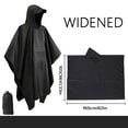 thumbnail image 1 of Pitauce 3-in-1 Men Women Hooded Rain Poncho Waterproof Packable Rain Jacket Lightweight Raincoat for Adult, 1 of 4