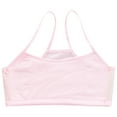 thumbnail image 1 of Pitauce 5-10 Years Little Girl's Spaghetti Strap Cotton Sports Bra Breathable Mesh Cropped Camisole Everyday Bralette, 1 of 7