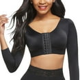 thumbnail image 1 of Pitauce Arm Shaper for Women Post Surgery Arm Lipo Compression Sleeves Slimming Arm Front Closure Shapewear Bra Cropped Shaper Tops, 1 of 7