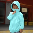 thumbnail image 1 of Pitauce Big Boys Girls Summer UV Sun Protection Hooded Jacket Lightweight Ice Silk Rash Guard Long Sleeve Cooling Shirt, 2-15 Years, 1 of 5