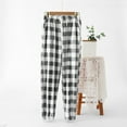 thumbnail image 1 of Pitauce Flannel Plaid Pajama Pants Women Casual Pj Pants Winter Drawstring Fuzzy Lounge Pants Comfort Home Pants Sleepwear with Pockets, 1 of 3