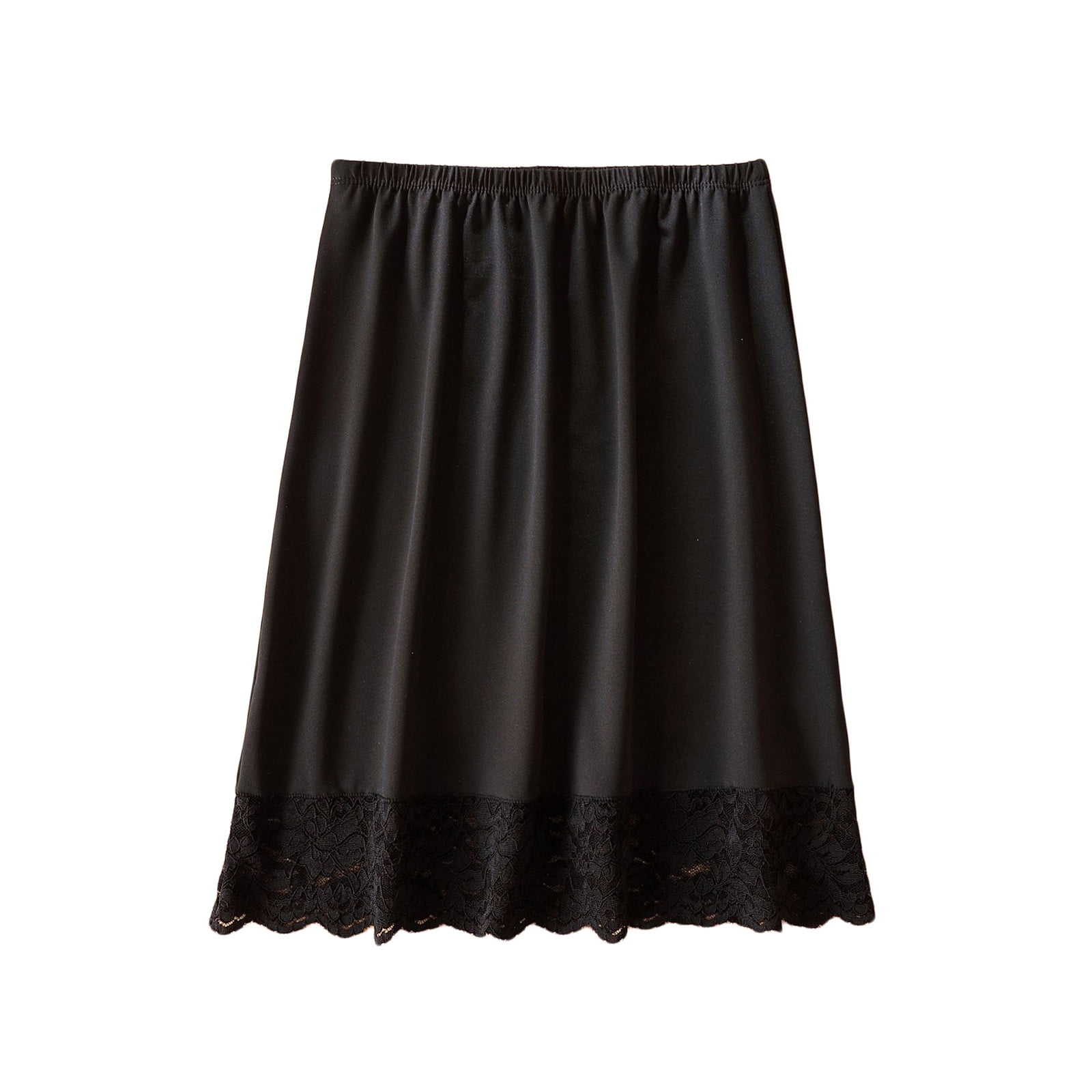 Pitauce Half Slips for Women Satin Underskirt Lace Trim Knee Length Skirt  Lightweight Under Dress Half Slips - Walmart.com