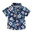 thumbnail image 1 of Pitauce Hawaiian Shirts for Boys, Short Sleeve Button Down Shirt, Summer Tropical Beachwear for 2-15 Years, 1 of 9