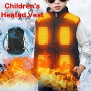 Pitauce Heated Vest for 6-13 Years Old Kids Boys Girls, Smart USB Electric Heating Vest Rechargeable for Outdoor Motorcycle Camping Fishing Skiing, Battery Not Included