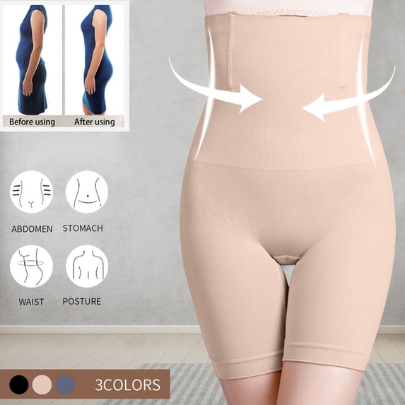 Pitauce High Waisted Shapewear Shorts for Women Tummy Control Butt Lifting Thigh Slimming Body Shaper Shorts (Available in Plus Size)