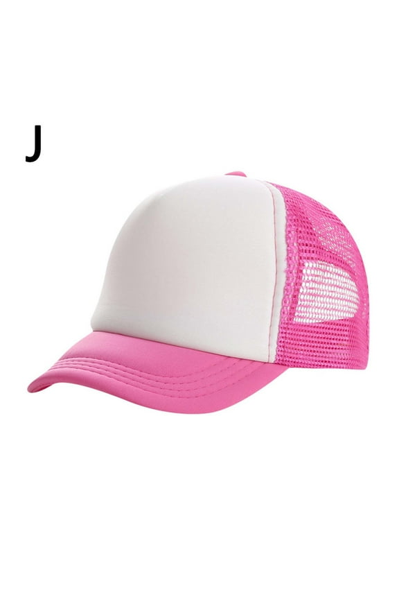 Kids Boy Girl Baseball Caps Toddler Sun Hats Breathable Mesh Adjustable Baseball Hats Trucker Hats