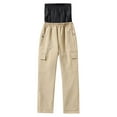 thumbnail image 1 of Pitauce Kids Double-Layed Insulated Snow Pants with Pockets, Waterproof Outdoor Hiking Pants, Winter Snowboard Pant for Boys Girls 8-16 Years, 1 of 2