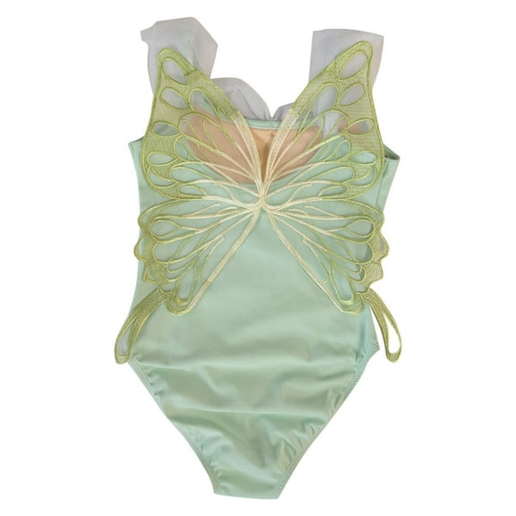 Pitauce Little/Big Girls Sleeveless Leotards with Butterfly Wing Back for Ballet Dance Costome for 3-18 Years